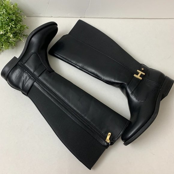 Tommy Hilfiger Suprem2 Tall Riding Boot Black - Picture 10 of 14